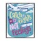 Stupell Industries Catch Flights Not Feelings Framed Giclee, design by Connie Summers
